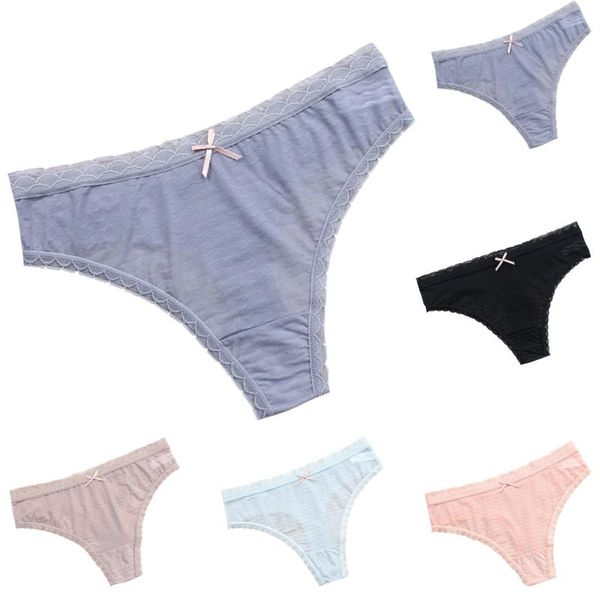 

women's solid cotton thong pants low waist transparent hollow out fun underwear women's shorts lingerie lencerÃ­a para mujer, Black;pink