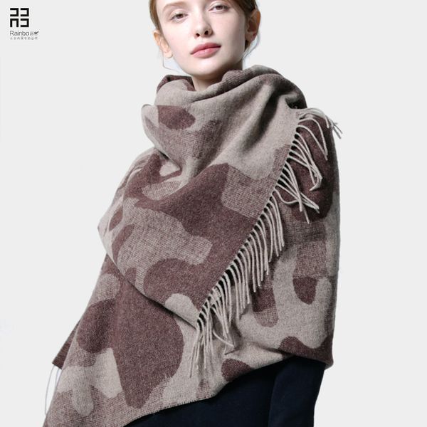 

printed wool cashmere female scarves womens winter sweaters pashmina scarf, Blue;gray