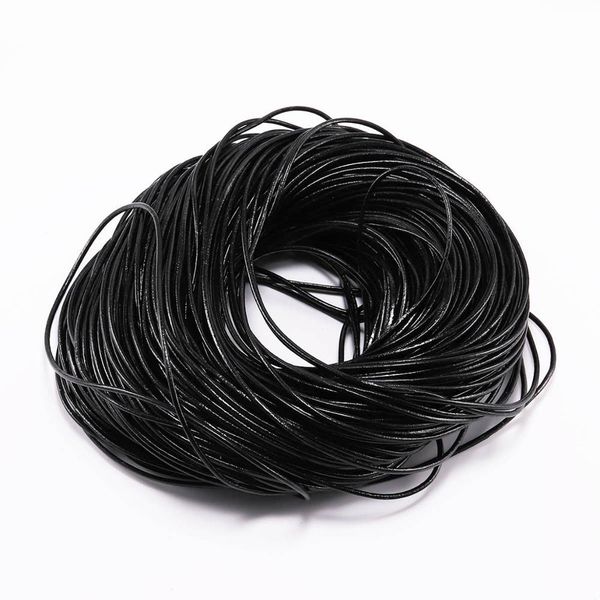 

2-5m/lot 1.5 2 2.5 3 4 5 6mm 3 color genuine cow leather round thong cord diy bracelet findings rope string for bbyoww