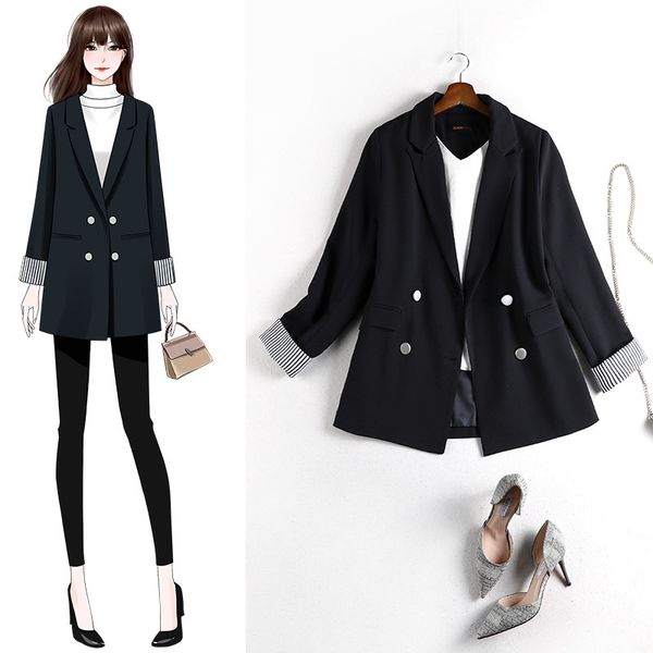 

sister 2021's loose coat, long dress for women basic men wear plus size 8690 jackets, tk75, Black;brown