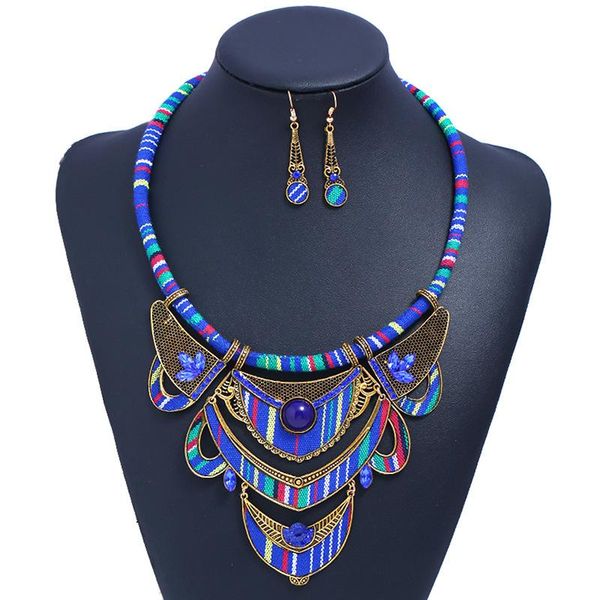 

chains kz-74 women vintage choker pendants&necklaces big boho necklaces ethnic bohemian jewelry statement tribal accessories bijoux, Silver