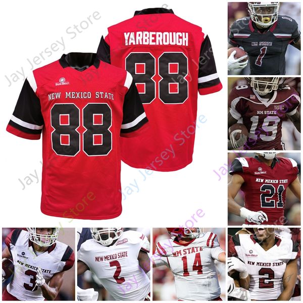 NOVAS camisas de futebol New Mexico State Football Jersey NCAA College Jonah Johnson Juwaun Price OMauryS amuelsD ominicG icintoJ oshA dkinsH untleyN icholsonC larkY a