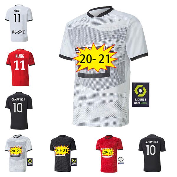 

2020 2021 high-quality stade rennais high-quality soccer jersey 7 raphinha 11 niang 10 terrier, Black;yellow