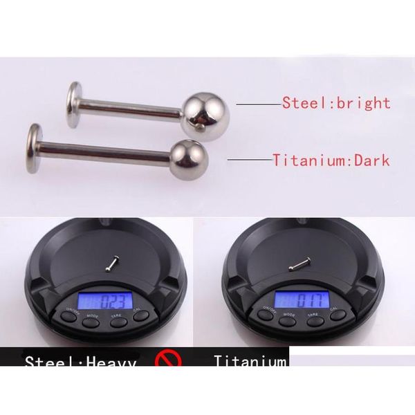 

grade 23 titanium lip bar stud labrets rings ear stud tragus body piercing jewelry monroe sqckco new_dhbest, Black