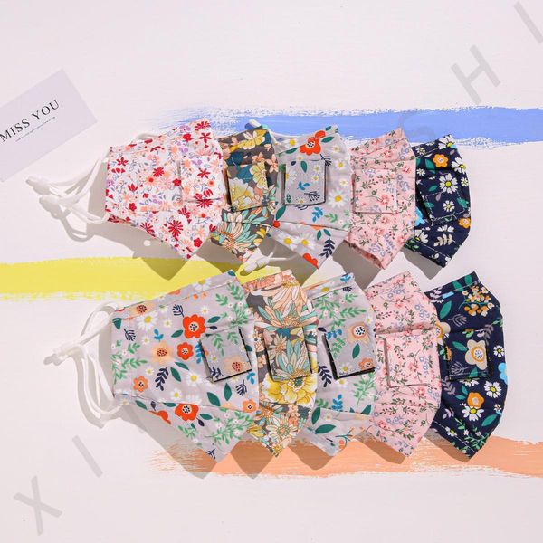 

factory bandanas drink masks straw kids outdoor anti pollution fog cotton mouth mask reusable washable protective