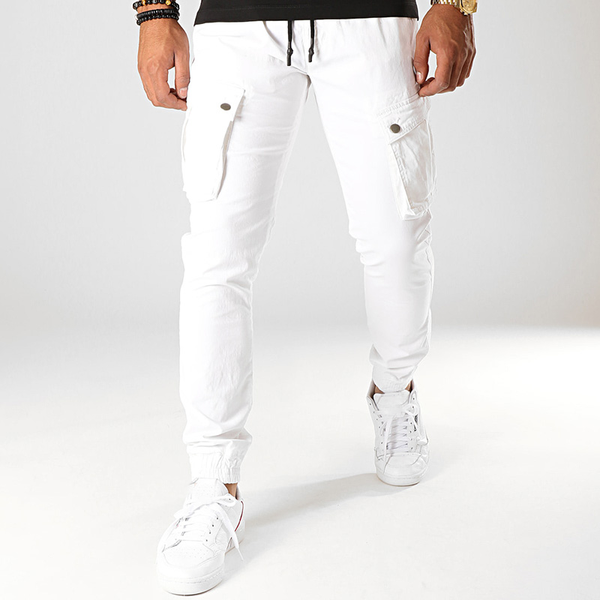 

harajuku white cargo pants men streetwear hip hop multi pocket cargo pants men style joggers male outdoor clothing, Black