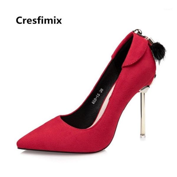 

dress shoes cresfimix mujer tacones altos women cute sweet red high heel lady casual grey comfortable femmes hauts talons b32891, Black