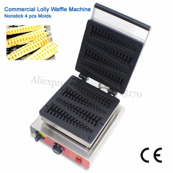 

bread makers electric long pine tree waffle maker lolly machine with 4 molds 1500w quality stainless steel commercial use brand