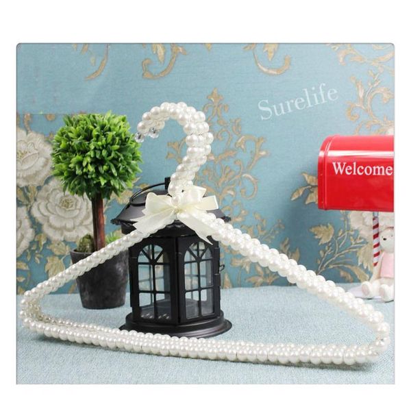 

40cm bathroom products hangers for cothes pearl plastic beautiful fashion woman white pink angel clot bbylkk