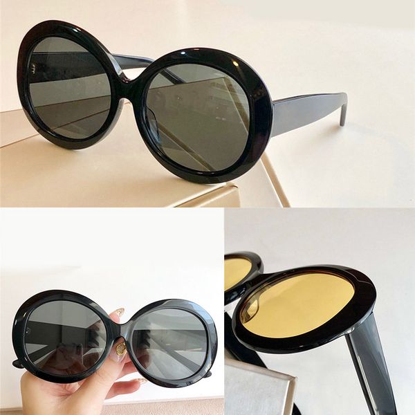 

0709s popular new selling sunglasses for women round plate plank full frame fashion lady generous style uv400 lens 0709s, White;black