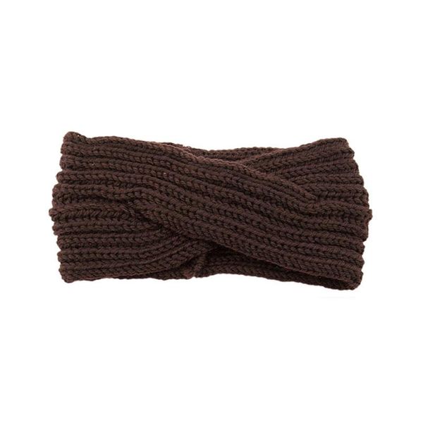 

winter women headband with button ear warmer solid color cross twist knitted hairband headwrap bandage turban hair accessories q bbyowl