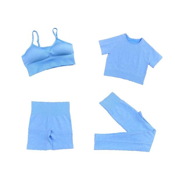 

yoga outfits 2021 seamless set women sports clothes fitness vest,bra,gym shorts running leggings workout suit, White;red