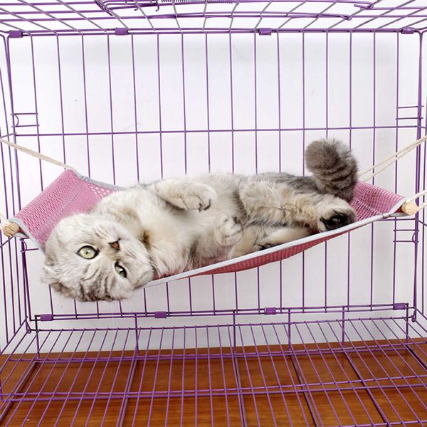 

ventilation cat bed hanging cage universal grid summer swing