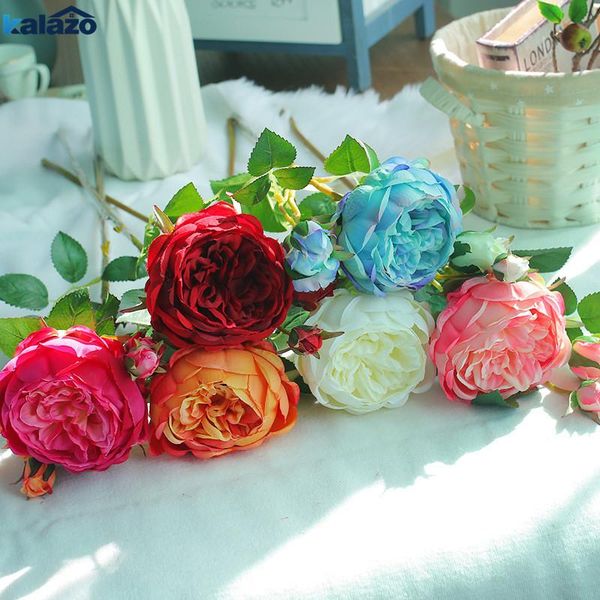 

decorative flowers & wreaths 1 pcs simulation nordic royal moisturizing rose home wedding birthday party decoration artificial