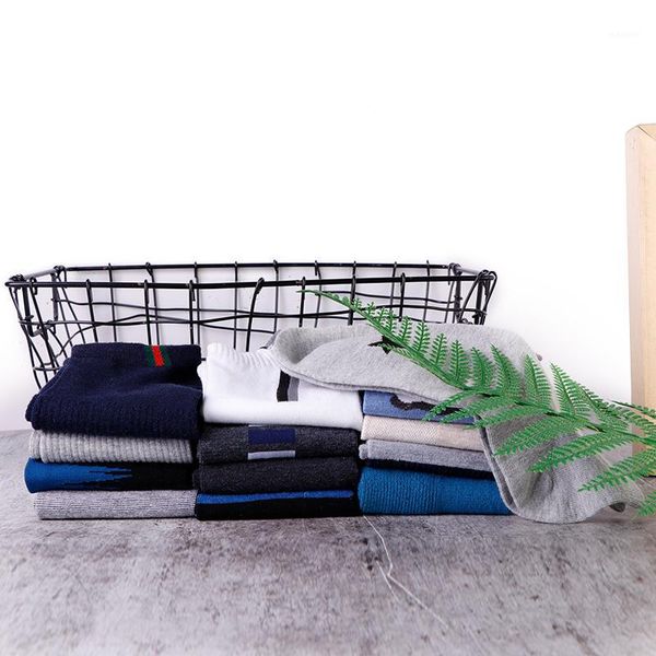 

10pairs=20pcs men cotton socks for male business casual solid colors shorts male ventilate socks wholesale1, Black