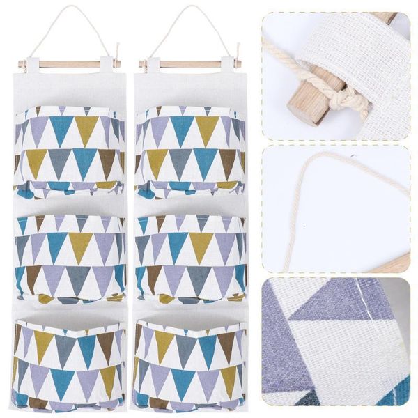 

1 set wall door closet hanging storage bag room organizer storage bags1