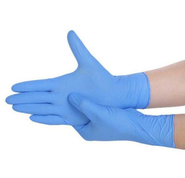 

nitrile disposable gloves powder (non latex) blue - pack of 100 pieces gloves anti-skid anti-acid gloves sn3118