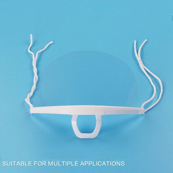 

transparent catering mask fog catering food l plastic kitchen restaurant smile mouth masks cooking bbycyk, Black