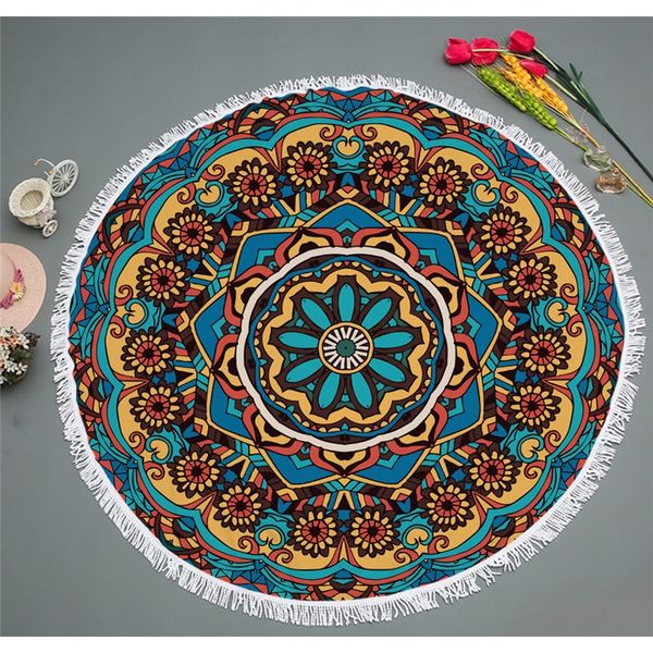 

towel size wall mandala tapestry bohemian wall hanging art carpet blanket yoga mat decorative vintage green tapestry for home f
