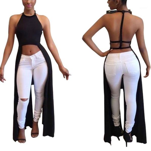 

women's t-shirt backless summer female casual o neck sleeveless crop with dress fashion streetwear t shirt women plus size 2xl1, White