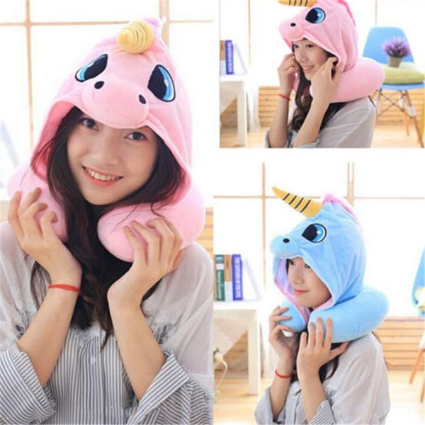 

pillow u shape creative memory solid foam neck headrest car flight portable travel soft nursing cushion