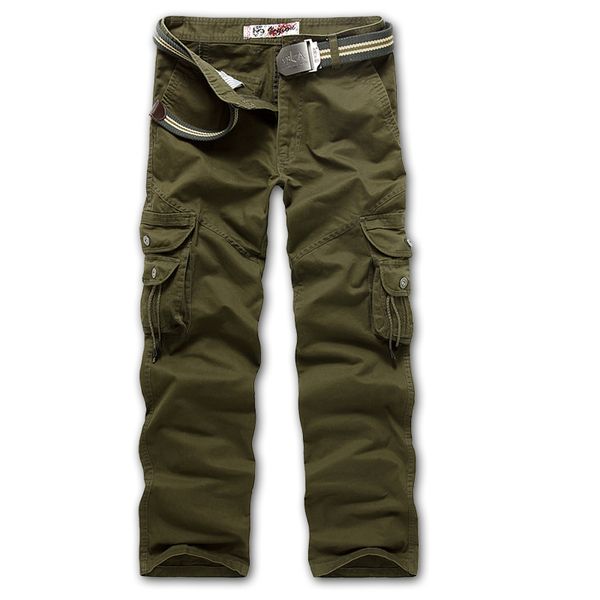 

new mark 2020 of men cargo pants from men's green army streetwear pant track military pencil zipper fly black leisure young runners f8t