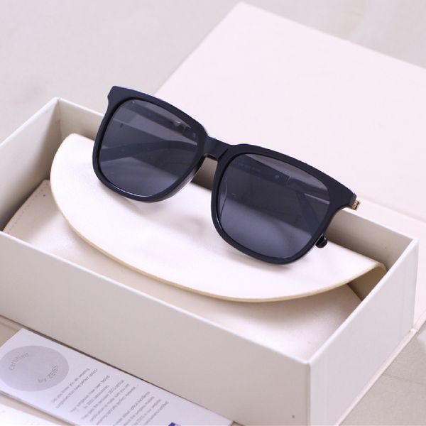 

chao brand men's driving black polarized anti ultraviolet male big round face myopia sunglasses, White;black