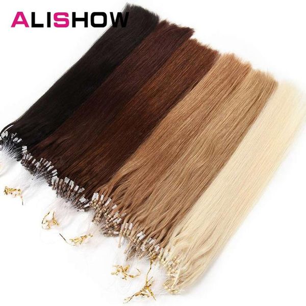 

alishow прямая петля микро кольца волос 18 \ "1g / ​​пк 50 шт. micro bead ссылки машина сделана remy easy ring link человеческие волосы ex w, Black