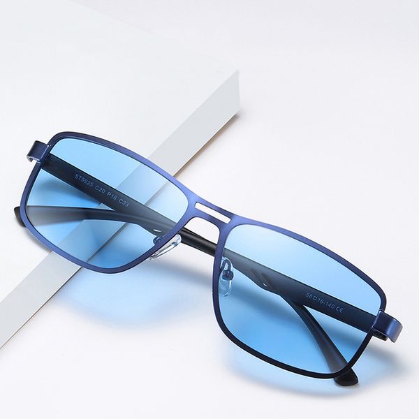 

new retro male mens luxury men high mirror vision outdoor sunglasses night driving quality classic polarized square shade goggle ssnup, White;black