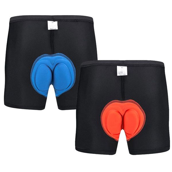 

men's underwear upgrade 3d padded shockproof mtb bicycle road bike shorts cycling equipment, White;black