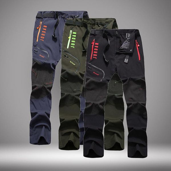 

hiking pants men outdoor pants men camp climb hiking ski fishing trousers fishing waterproof fleece summer oversized, Black