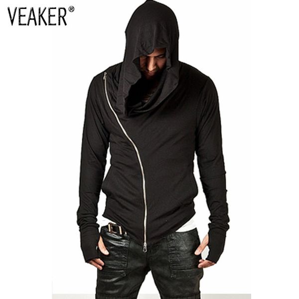 

mens zipper hoodies 2021 new mantle hip hop long sleeve streetwear hooded jackets black red white grey slim hoody