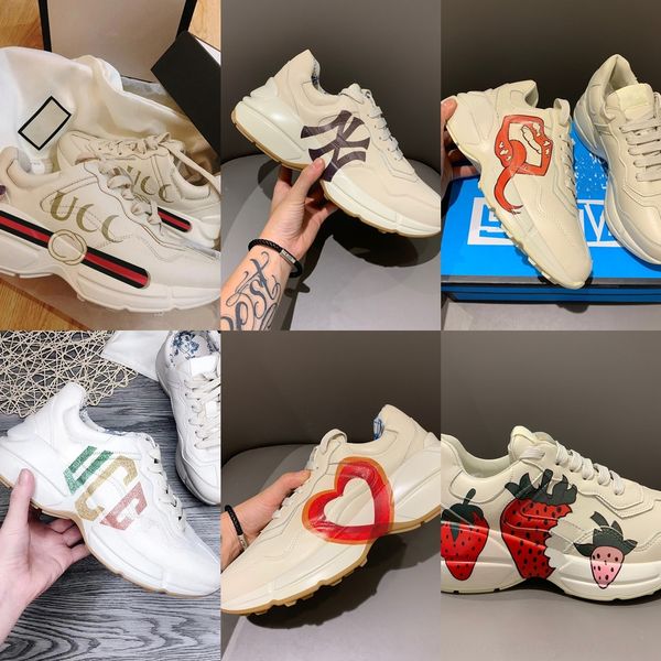 

h74d genuine leather flats designer tiger men cock classic casual shoes python sneakers bee flower embroidered women love sneakers c27