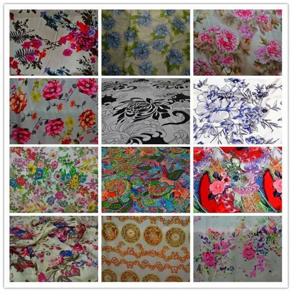 

100% mulberry silk fabric charmuse silk printed china nature pure fabric multicolors scf-ap1, Black;white