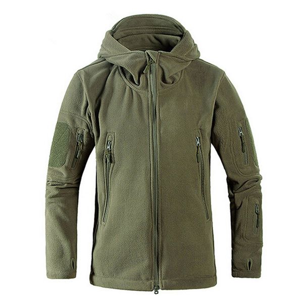 

new outdoor micro polar fleece jackets thermal trekking coat hiking camping hunting fishing heated travel clothes men q1201, Black;brown