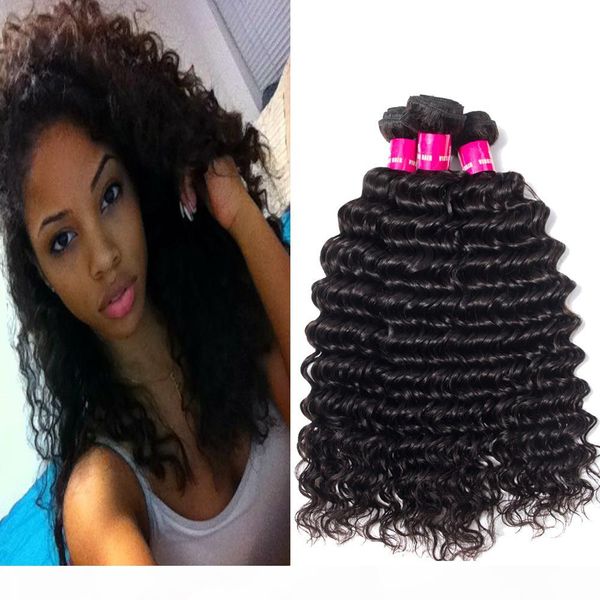 

бразильские наращивания волос натуральный цвет перуанская малайзия индийские девственные пакеты пакета волос корпус прямой свободный вэйвс ч, Black;brown