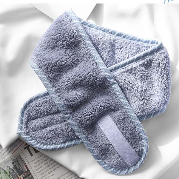 

women bath shower cosmetic hair bands wrap adjustable face washing makeup headbands turban soft toweling spa salon accessories wmtago, Slivery;white