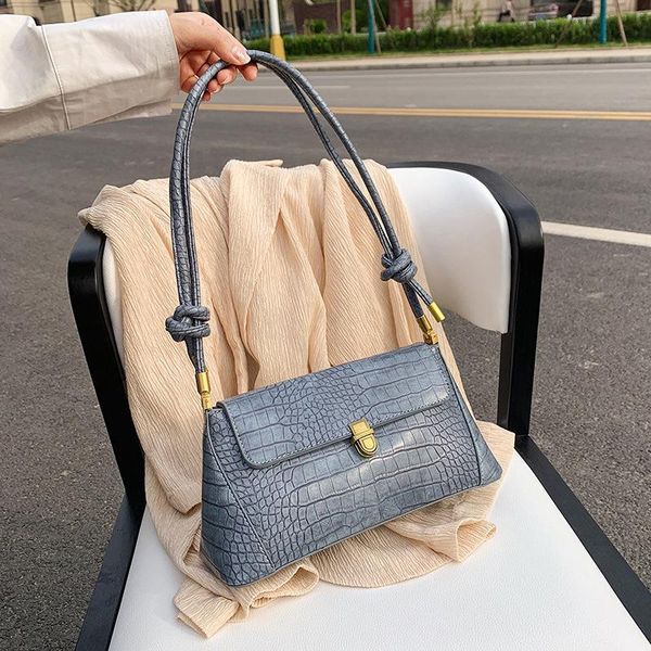 

evening bags spring/summer 2021 fashion restoring ancient ways crocodile grain one shoulder alar package texture worn