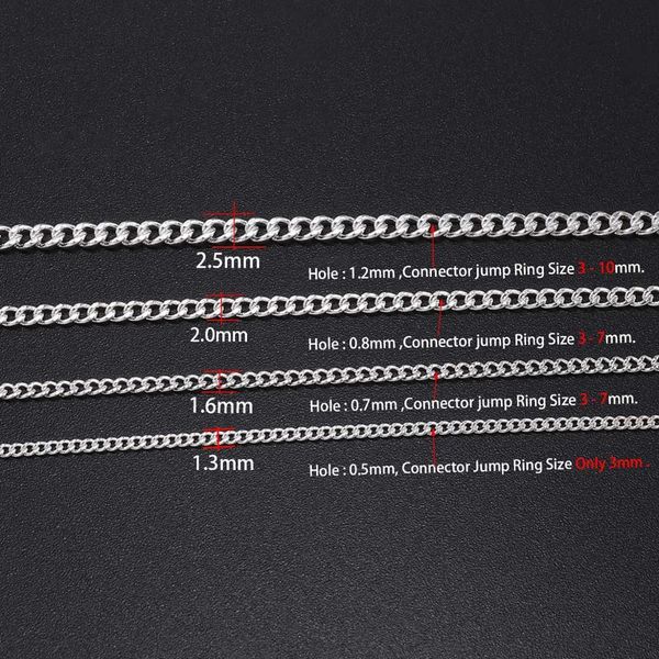 

5 м / лот 1.3 1.6 2.0 2.0 2,5 мм золотые ожерелье цепи для ювелирных украшений изготовление материалов ручной работы аксессуары diy wmtmiw
