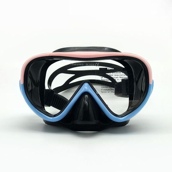 

silicone tempered glass scuba diving mask colourful
