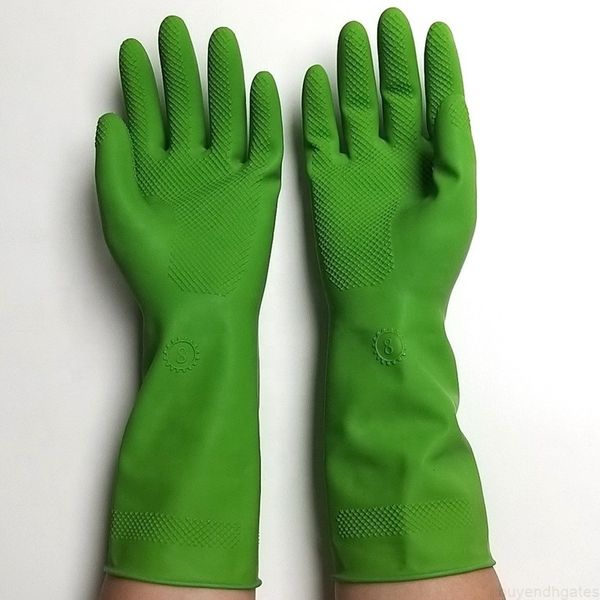 

gloves gardening rubber green reusable
