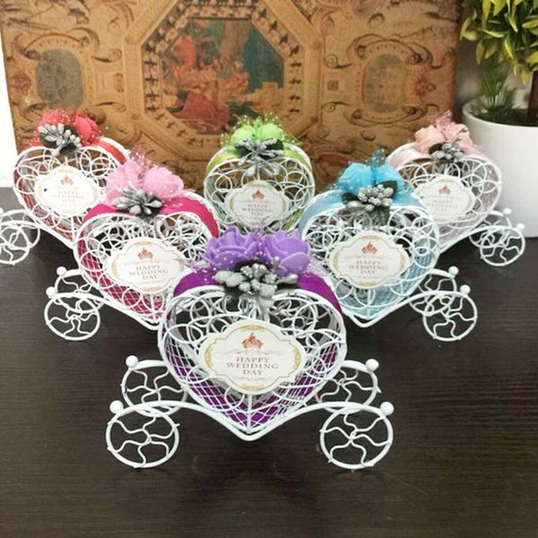 

gift wrap wholesale 6 pieces carriage metal candy chocolate boxes wedding party favour decor box for favor supplies