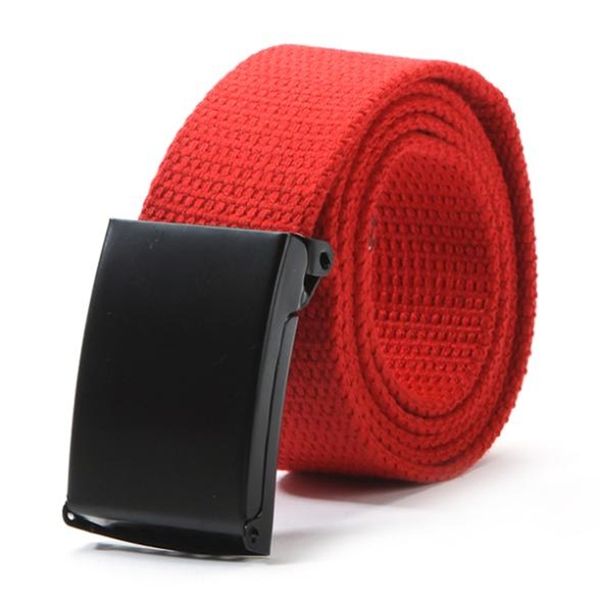 

wholesale-waist belt mens boys plain webbing waistband casual canvas belt 6475, Black;brown