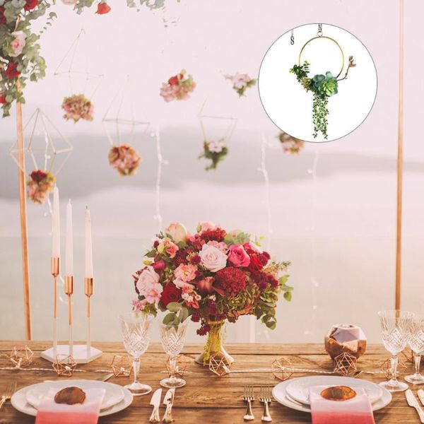 

decorative flowers & wreaths succulent wedding wreath wall hanging artificial succulents plants for