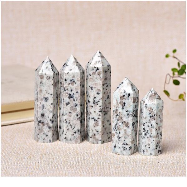 

1pc natural crystal point healing stone tower tianshan blue quartz wand beautiful ornament for home decor energy stone jllmoh, Black
