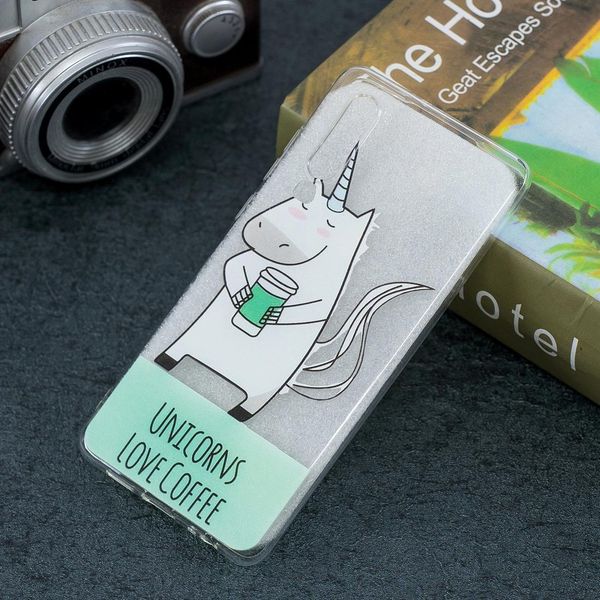 

unicorn pattern transparent tpu protective case for huawei p30