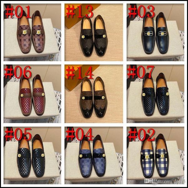 

q4 men fashion british style leather shoes comfortable flats shoes luxury pointed toe business wedding formal dress shoes 33, Black