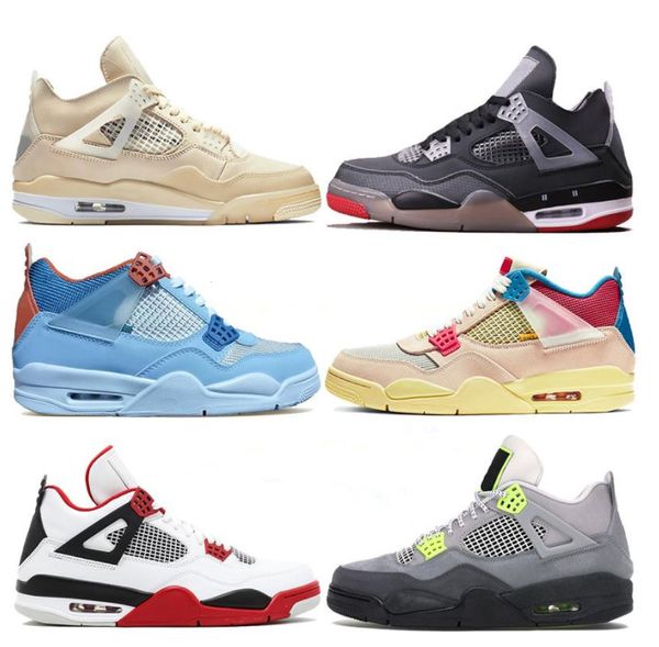 

4 top cream white x парус взорванный союз jumpman 4 4s мужские баскетбольные туфли неоновые черные кошка крутые серые металлические фиолетов