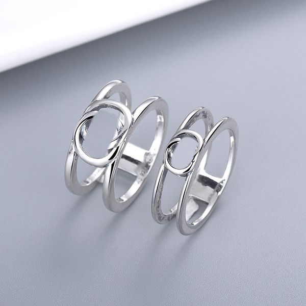 

letter ring silver plated ring personality charm ring supply fashion jewelry supply