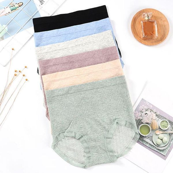 

new seamless cotton high-waist seamless aben lace edge breathable ladies briefs one size1, Black;pink